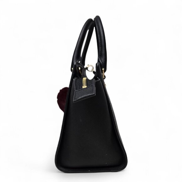 Michael Kors Selma Saffiano Small Satchel Bag Gold Trim - Picture 4 of 10